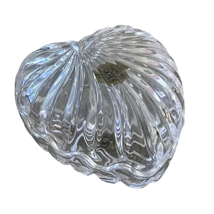 RCR Royal Crystal Rock Heart Shaped Trinket Box