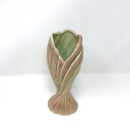 West Coast Pottery Draped Tulip Vintage Vase Pink Green No. 430  (0024-26)