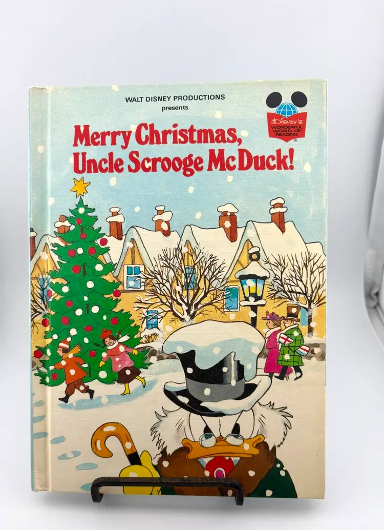 Vintage Disney Children’s Christmas Book - Merry Christmas Uncle Scrooge McDuck 1980