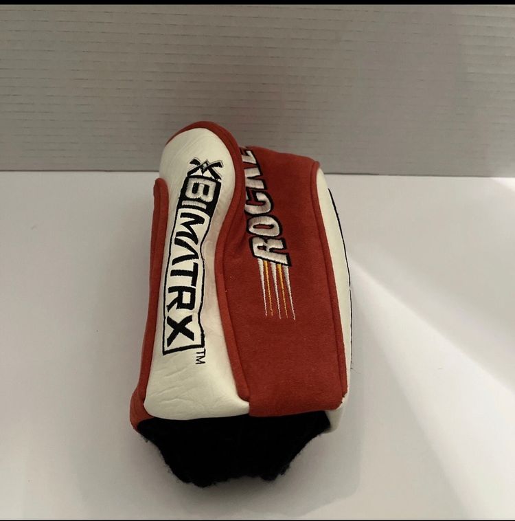 #02 Vintage True Temper Rocket BiMatrx Driver Headcover Red White Very Good