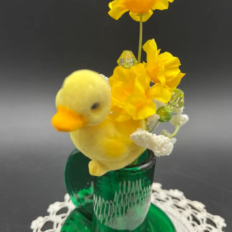 Orlando Zennaro Made In Italy Green Candleholder Upcycled