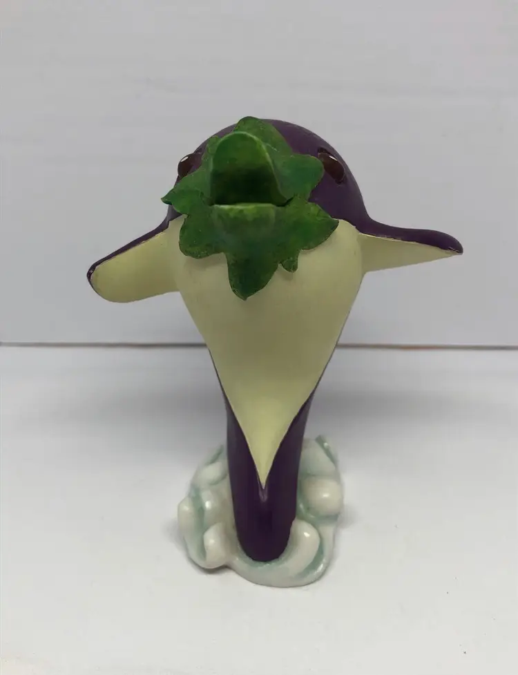 Enesco Home Grown Eggplant Dolphin Figurine