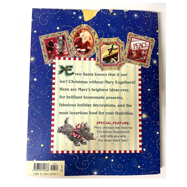 'Christmas With Mary Engelbreit. Here Comes Santa Claus' Hardcover Holidays Decor Illustration Book 2002