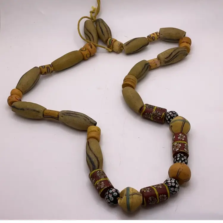 Vintage Trade Beads Strung 28”, As Is, As Shown