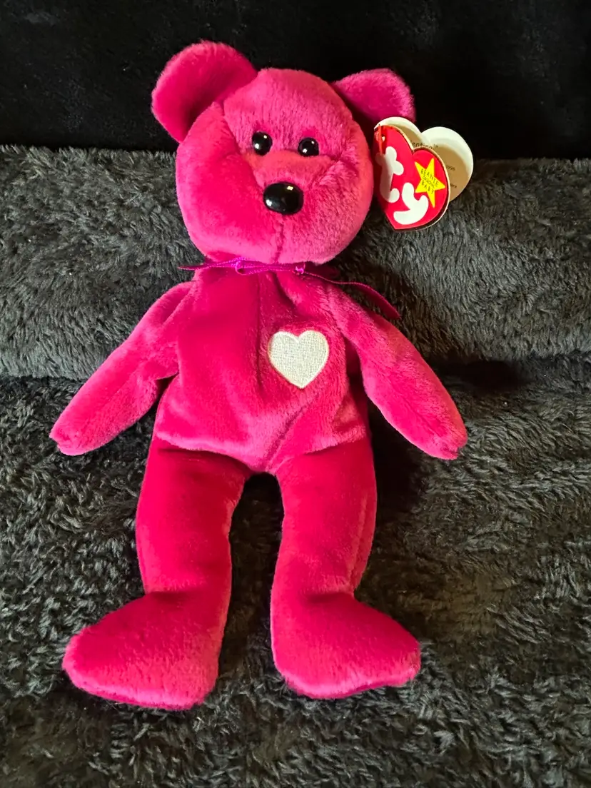 Valentina RARE TY Beanie Baby TAG ERRORS 1998/99 w hologram Tush Tag