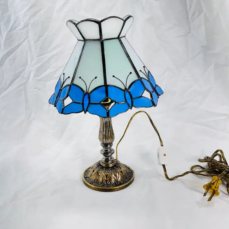Stained Glass Butterfly Lamp