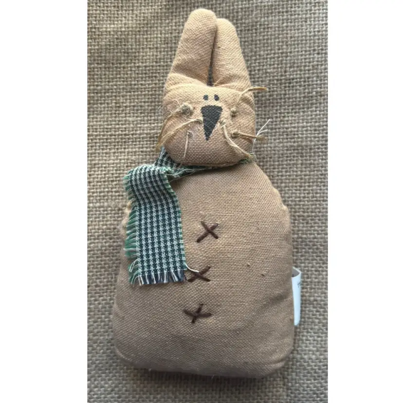 Honey And Me 6 Inch Plush Bunny Decoration Rabbit Primitive Rustic Cottagecore