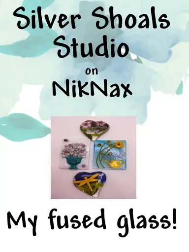 Made by Me Fused Glass! On the Fly Pocket Hearts & Magnets!