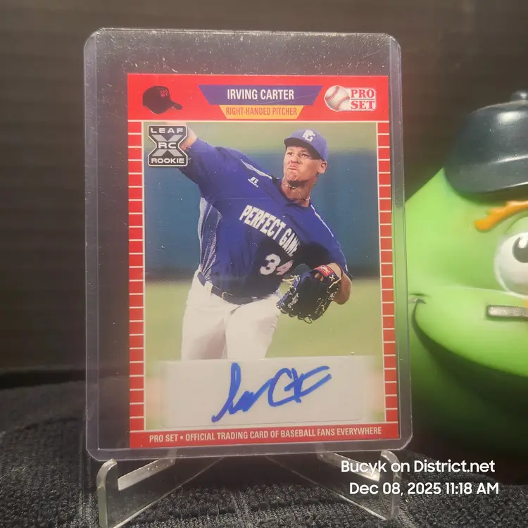 2021 Leaf PRO SET XRC Auto - Irving Carter Toronto Blue Jays