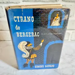 Vintage 1947 Printing “Cyrano De Bergerac” Henry Holt And Company Hard Cover with Dust Jacket
