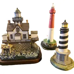 3 pc. Lot Collectible Lighthouse Figurines