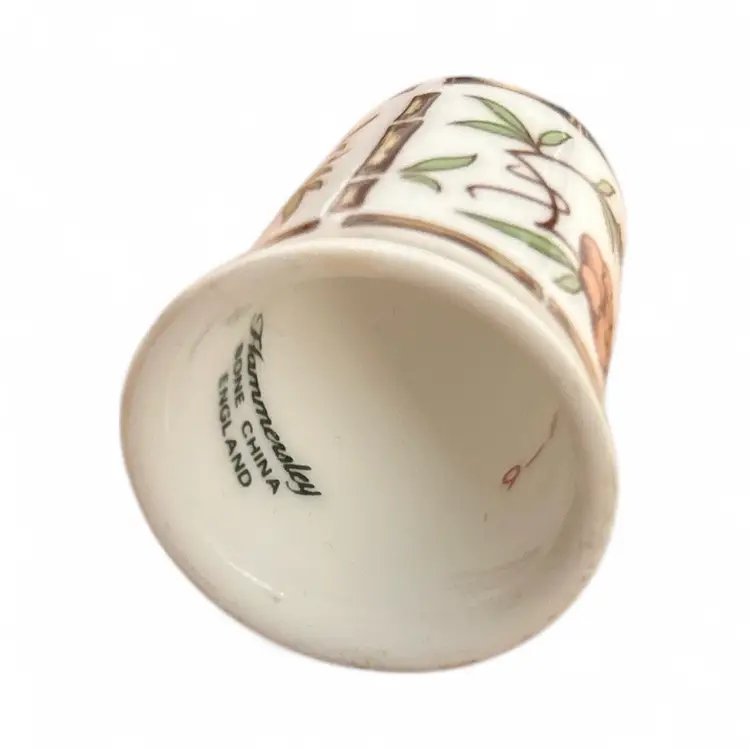 Vintage Bamboo Hammersley Porcelain Thimble