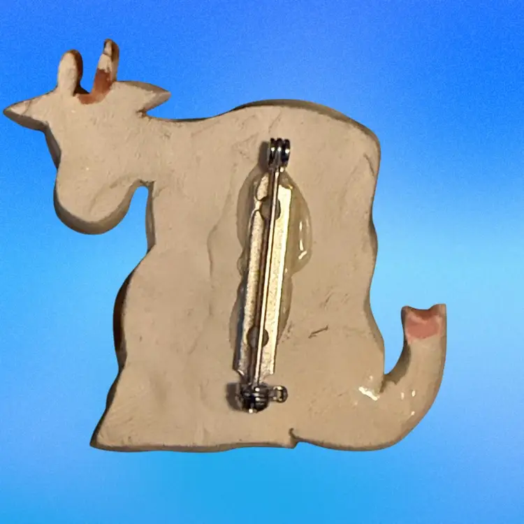 Vintage Hand painted Brooch Pin