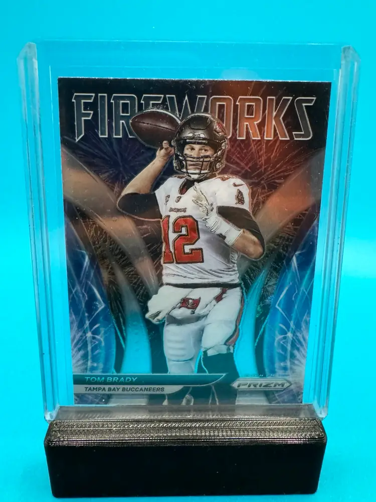 Tom Brady Prizm Fireworks Tampa Bay Buccaneers
