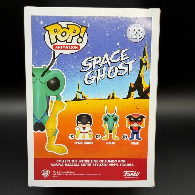 FUNKO POP 2016 SDCC ANIMATION SPACE GHOST ZORAK #123 SUMMER CONVENTION