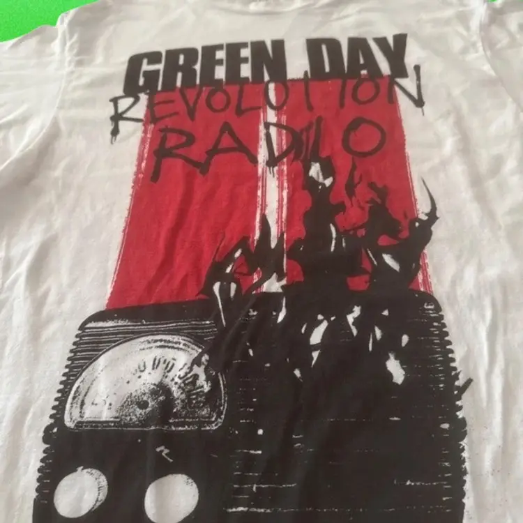 Green Day Revolution Radio Band Graphic T-Shirt, Adult Medium
