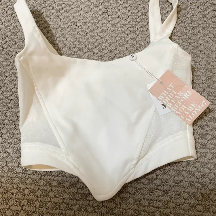 Tiger Mist Women's White Corset