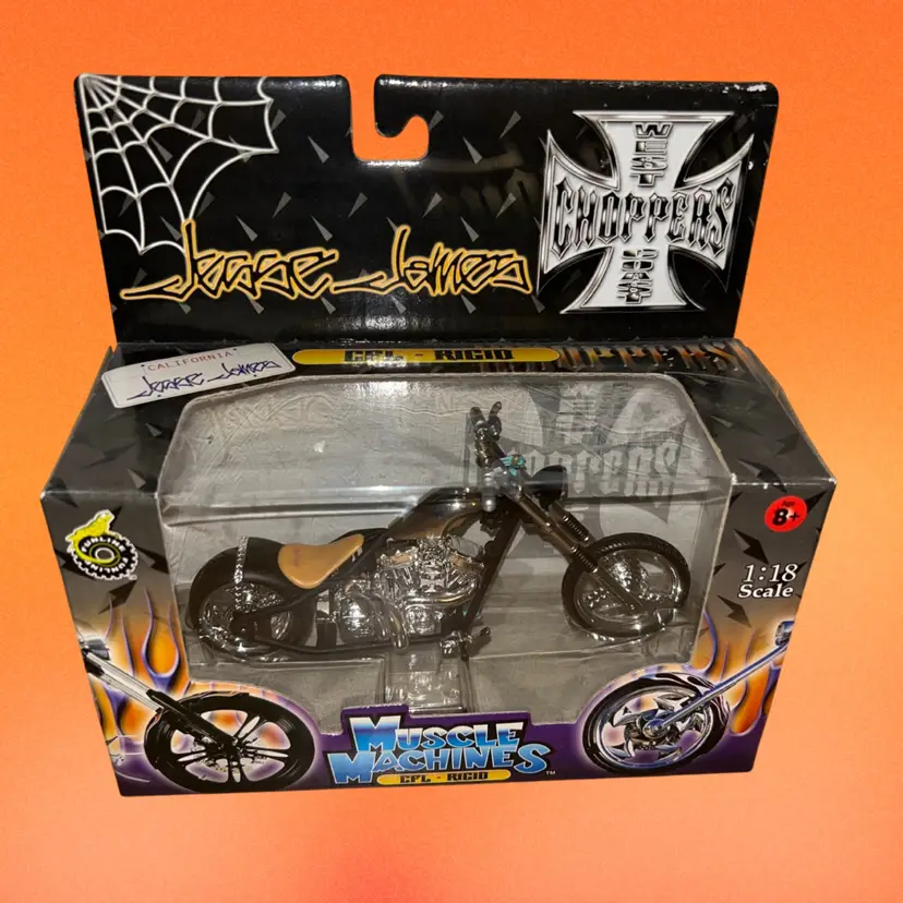 West Coast Choppers Jesse James 1:18 CFL-RIGID Motorcycle Muscle Machines
