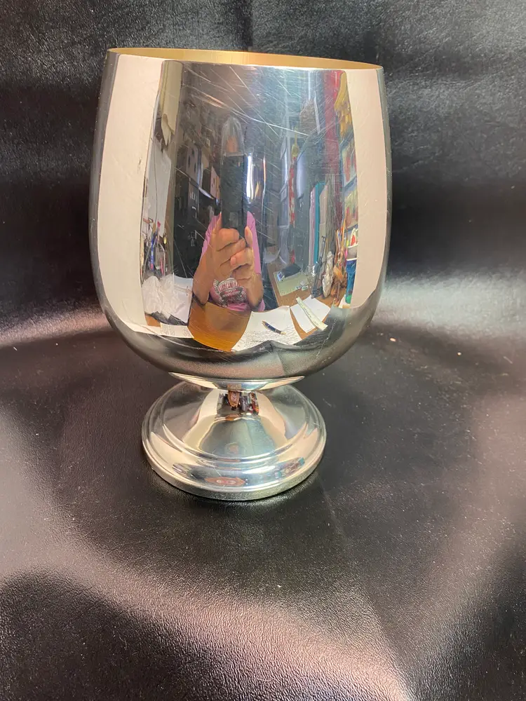 Vintage F. B Rogers Silverplate Extra Large Kings Wine Chalice/Goblet