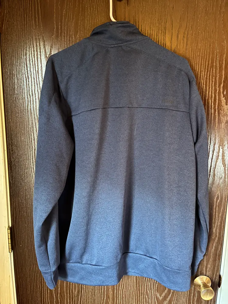 SPYDER Full Zip Jacket Men's XLT Blue Polyester Stretch Mid-layer ACTIVE