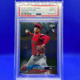 2018 Topps Chrome Update Shohei Ohtani RC Psa 10 Los Angeles Dodgers