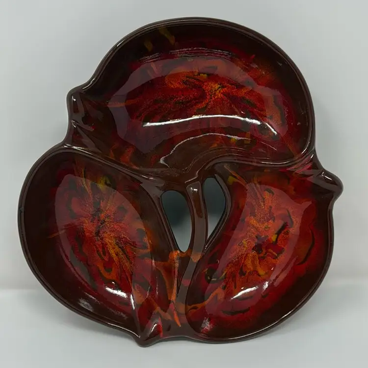 Vintage MCM 3 Section Dish