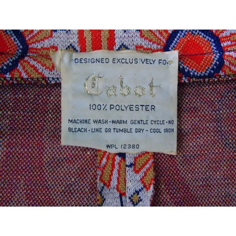 Psychedelic Funky Jacket Cabot Blazer Peacock Revolution Vintage 1970s