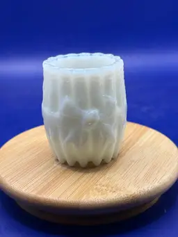 Bundled Cigar With Bow Knot Milk Glass Toothpick Holder Eagle Glass & Manufacturing Co