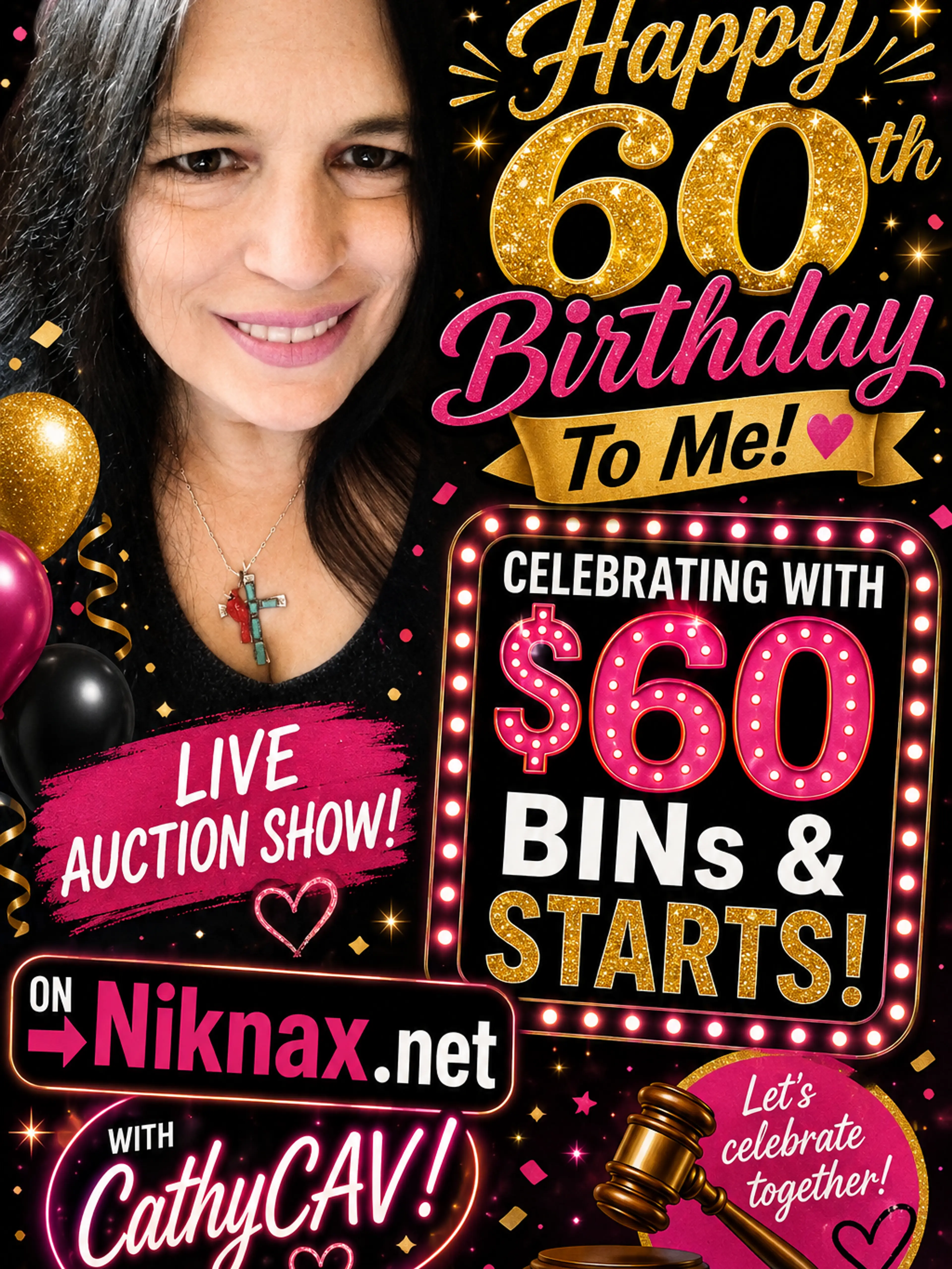 Happy 60th Birthday To Me! Celebrating With $60 BINs & Starts! Paperweights Incl!