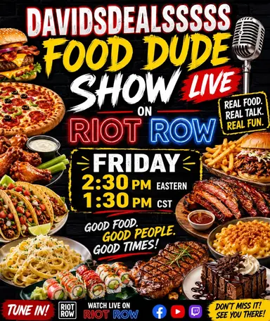 Food Dude Riot Row Show 