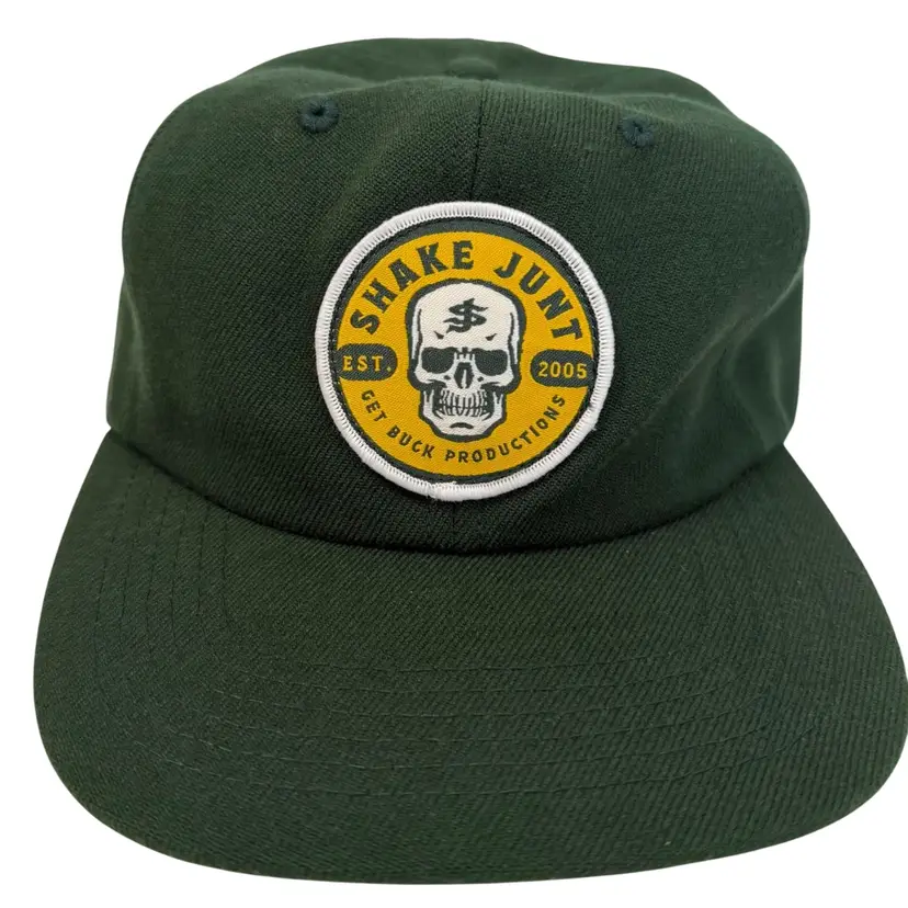 Shake Junt Skateboard Get Buck Productions Patch Green Unisex Dad Snapback