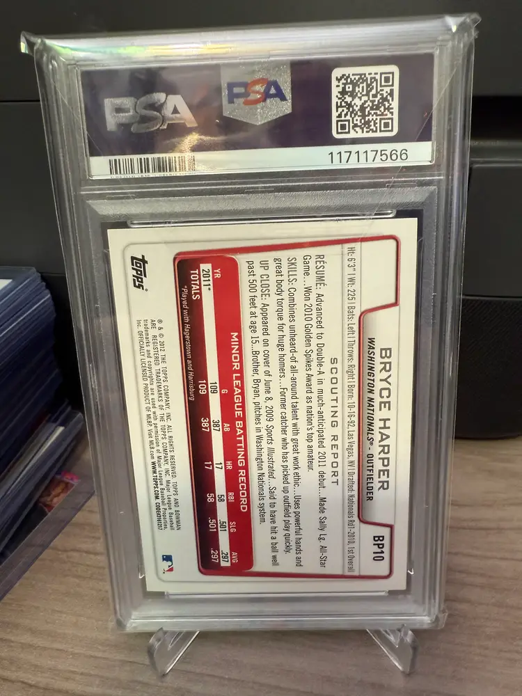 2012 Bowman Prospects Bryce Harper #BP10 PSA 10