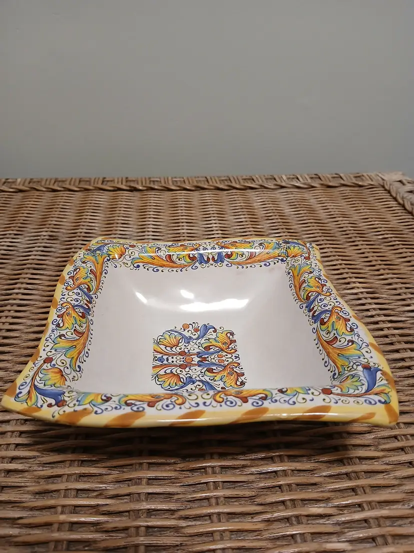 Hand-Painted Italian Ceramic Dish