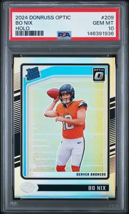 2024 PANINI DONRUSS OPTIC 209 BO NIX HOLO PSA 10