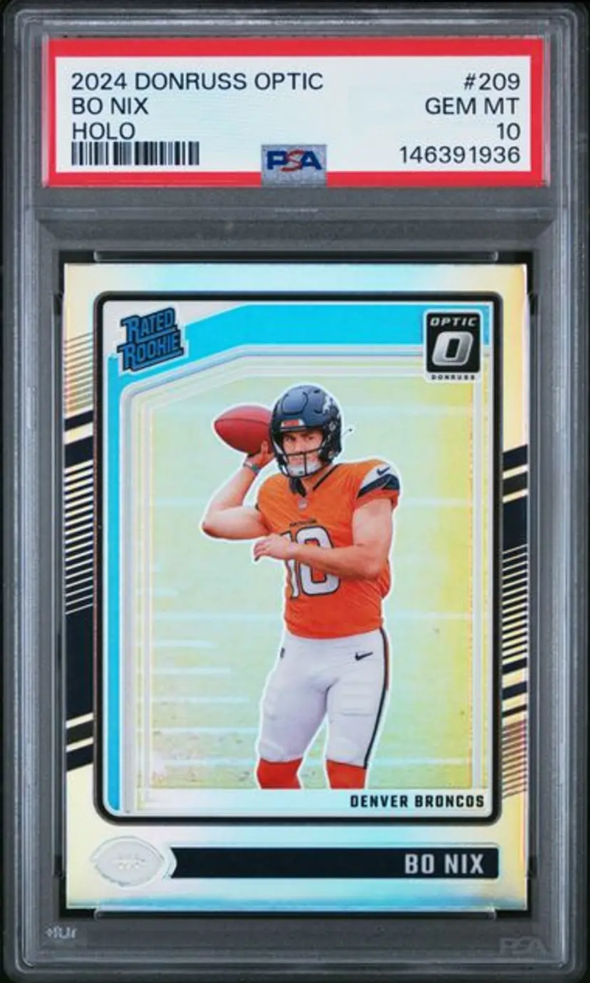 2024 PANINI DONRUSS OPTIC 209 BO NIX HOLO PSA 10
