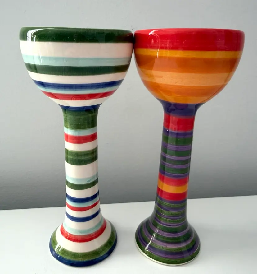 Set Of 2 Funky Egg Cups