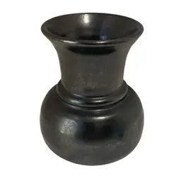 Vintage Prinknash Hand Made England Gun Metal Pewter Luster Mini 3” Vase