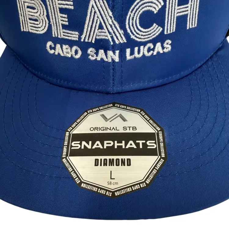 Milky Beach Bar Cabo San Lucas NWOT by Diamond Brand Flat Brim Snapback - L