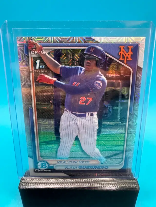 Vladi Guerrero 1st Bowman Chrome Mojo Refractor New York Mets