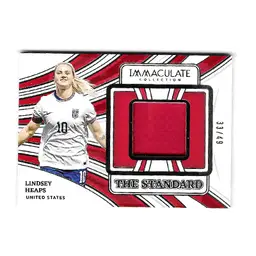 2024-25 Panini Immaculate Collection The Standard Patch Lindsey Heaps /49