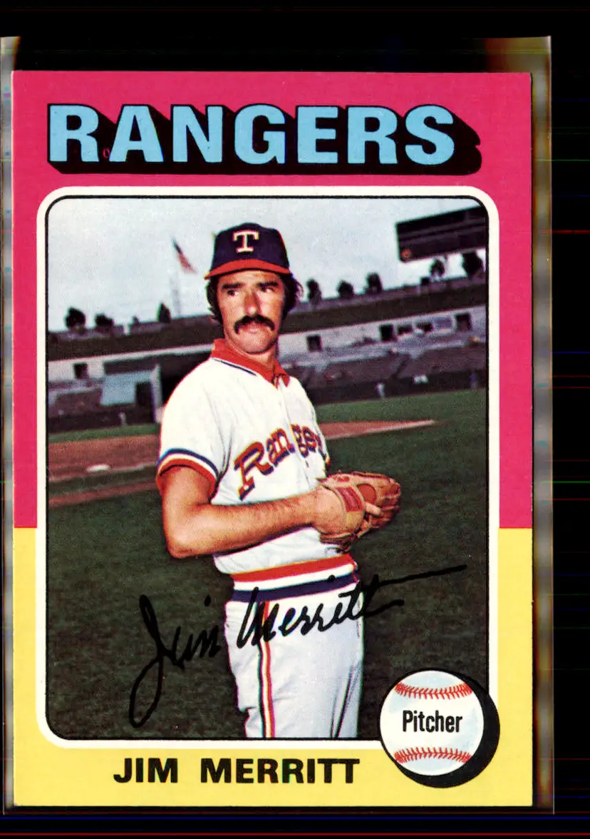 Jim Merritt 1975 Topps #83 - Texas Rangers - (pk4-50)