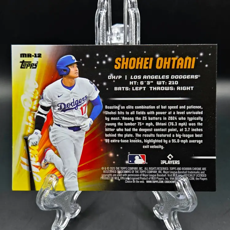 Shohei Ohtani 2025 Bowman Chrome Meteoric Rise Los Angeles Dodgers