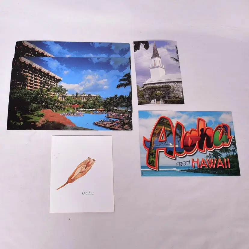 Lot of 4 Hawaii Post Cards and Ephemera