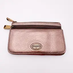Fossil Bronze Metallic Leather Wallet B25