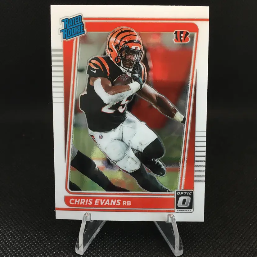 Chris Evans 2021 Donruss Optic Rated Rookie (RC) #294 - Cincinnati Bengals
