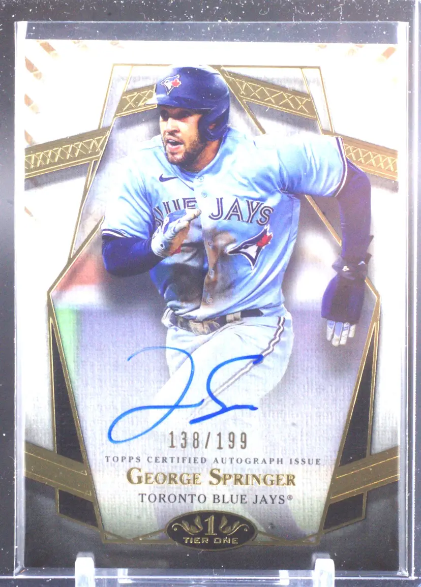 2022 Topps Tier 1 Prime Performers Auto George Springer