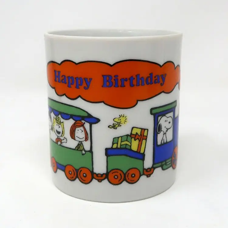 Snoopy Happy Birthday Train Mug - Peanuts