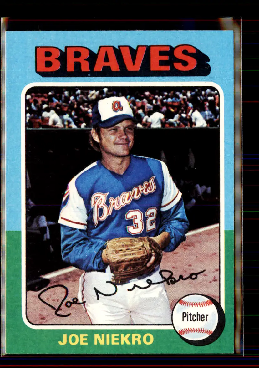 Joe Niekro 1975 Topps #595 - Atlanta Braves - (pk1-107)