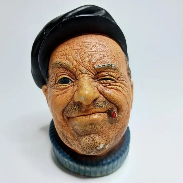 Vintage 1960s Bossoms Chalkware Heads set of 3