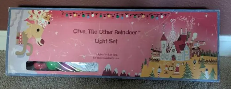 Olive The Other Reindeer Christmas Light Bulb Set Strand Nordstrom Opened Box